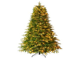 7.5FT Premium Life-Like Full Flocked Christmas Tree with Sturdy Metal Stand, Fire-Resistant Tips, N710P523033F