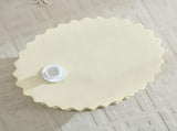 35.04 inch Oval Coffee Table Vintage Sturdy Fiberglass Table For Living Room Apartment Office No W876P408744