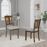 Wooden Dining Chairs Set of 4, Kitchen Chair with Padded Seat, Upholstered Side Chair for Dining W1998126424