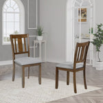 ZUN Wooden Dining Chairs Set of 4, Kitchen Chair with Padded Seat, Upholstered Side Chair for Dining 39830462