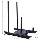 Weight Training Pull Sled, Fitness Strength Speed Training Sled, Steel Power Sled Workout Equipment 39286167