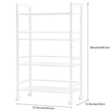 Widen 4 Tiers Multi-functional Storage Cart Ivory White 51202437