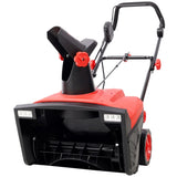 20inch Corded Electric Snow Thrower with LED,120V/60HZ,15 Amp Motor,30FT Throwing Distance W465P311044