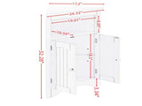 sideboard cabinet,corner cabinet,Bathroom Floor Corner Cabinet with Doors and Shelves, Kitchen, W487P352446