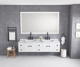 ZUN LED Bathroom Mirror 72"x 48 " with Front and Backlight, Large Dimmable Wall Mirrors with Anti-Fog, W928125316