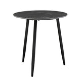 Modern Style Nesting Cocktail Tables and Side Table 3-Piece Occasional Table Set Black Metal Legs B011P232142