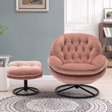 Accent chair TV Chair Living room Chair Pink sofa with Ottoman W676P232272