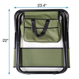 4-piece Folding Outdoor Chair with Storage Bag, Portable Chair for indoor, Outdoor Camping, Picnics W24172219