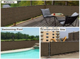8'X50' brown HDPE Fence 94305779