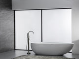 TrustMade Double Handle Freestanding Tub Filler with Handshower, Brushed Nickel - R01 TMFTFLYJ-R01BN