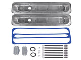 Black Aluminum Short Finned Valve Cover w/ Gasket Fits for SBC 1987-1997 Small Block Chevy 5.0L 5.7L 81732801