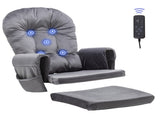 Glider Rocker Replacement Cushions with Massage Function, Storage Pocket, 5PCS, Soft Velvet 80350520