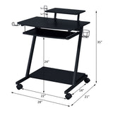 Ordrees Black Finish Gaming Desk B2726P287315