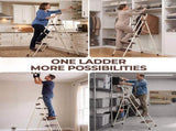 5Step Ladder, Folding Step Stool with Wide Anti-Slip Pedal, Sturdy Steel Ladder, Convenient W2717P546731
