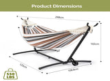 Double with Spreader Bar & Heavy-Duty 9ft Steel Wheel Stand, Brazilian Set, Portable 19743058