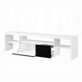 White and Black High Gloss 3-Shelf TV Stand B062P209171