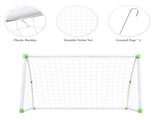 6' x 4' Soccer Goal Training Set with Net Buckles Ground Nail Football Sports 22590076