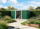 9' x 4' Metal Tool House, Outdoor Storage Shed with Double Lockable Doors for Backyard, Patio, Lawn 87082917