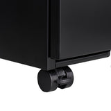 3-Drawer Mobile File Cabinet with Lock, 5 Wheels ,Cold Rolled Steel Fully T3625P495548