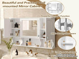 35'' x 28'' Wall Mounted Bathroom Medicine, Modern Bathroom Wall with Mirror, Mirror 91757062