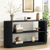 Mirod Modern Entryway Console Table - Slim Sofa Table with Open Shelf & Elegant Wood Grain, N760P281359B
