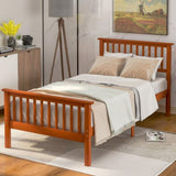 Wood Platform Bed with Headboard and Footboard WF191767AAL