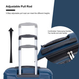 Luggage set of 5 pieces, expandable hard PC luggage set with TSA lock for rotating wheels, W284P202781