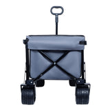 Foldable Wagon with Extended Tailgate, Extra Long Extender Wagon Cart,Beach Wagon Cart Heavy Duty W321P269238