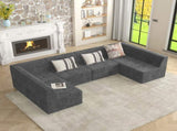 Single seat sofa Compressed Sectional Sofa Modern Minimalist Style Corduroy Couch, Sleeper Sofa for W487P230475