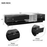 ZUN ON-TREND Sleek and Stylish TV Stand with Perfect Storage Solution, Two-tone Media Console for TVs Up WF311772AAB