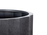 16 inch Resin Planter Black With Modern Design for Indoor Outdoor Plant 18944842
