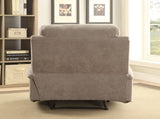 Grey Recliner with Cup Holder B062P215453