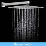 ZUN Shower System Shower Faucet Combo Set Wall Mounted with 12" Rainfall Shower Head and handheld shower T3177P269152