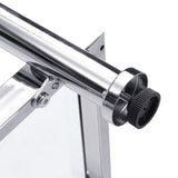 43.31'' Chrome Glass Sofa Table, Acrylic Side Table, Console Table for Living Room& Bedroom W821P184417