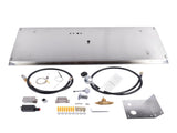 36x12-inch Fire Pit Pan Stainless Steel Fire Pit Burner Kit Rectangular Indoor or Outdoor 13820184