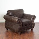 Leinster Faux Leather Upholstered Nailhead Chair T2574P196592