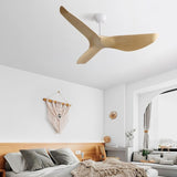 52 Inch Indoor Ceiling Fan No Light With 6 Speed Remote Control 3 ABS Blade Reversible DC Motor For W934P200069
