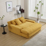 COOLMORE Chenille 2-seater lazy sofa With 5 back pillows,Comfy Sofa- Deep Seat Couch for Living W395P197934