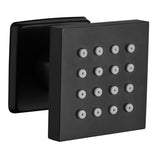 Shower System, 10-Inch Matte Black Full Body Shower System with Body Jets, Square Rainfall Shower 06159140