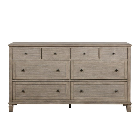 ZUN Gray Oak Finish Classic Transitional Bedroom Furniture 1pc Dresser of 8 Drawers Wooden Furniture B011P210428