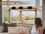 Waterproof Window Cat Perch Catio, Wood Cat Window Box, Window Catio for Indoor Cats. Suitable W2831P314279