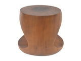 MGO Hollow Side Table, Wood-like texture,antique brown Color N770P212235A