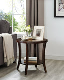 Perth Contemporary Oval Shelf End Table, Espresso T2574P164800