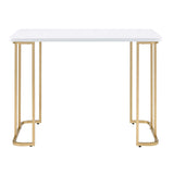 White and Gold Writing Desk B062P184566