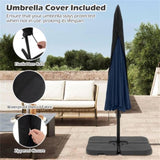 10 Feet Patio Cantilever Umbrella - Navy 11131892