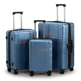 Luggage Expandable Suitcase PCABS 3 Piece Set with TSA Lock Spinner 57095974