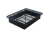 Modern Style Heavy Duty Queen Size Platform Bed Frame made with Metal and16 Inch height in Black B009P191907