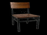 Set of 2 Assembled Commercial-Grade Farmhouse Style Dining Chairs with Metal Frame and American Red W5232P440240