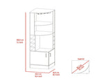Light Gray 8-Bottle 2-Shelf Bar Cabinet B062P202122