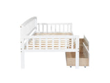 Twin-size Pine Wood Daybed with two Storage Drawers, Sofa Bed with Bed Platform of 10 Support W504P181787